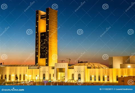 Skyline of Manama at Sunset. the Kingdom of Bahrain Stock Image - Image ...