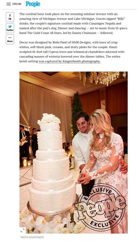 People Feature - Green Bay Packer's Danny Vitale Marries Caley Chelios ...