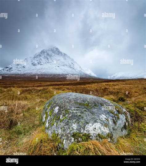 wild landscape in glencoe during winter in scotland Stock Photo - Alamy