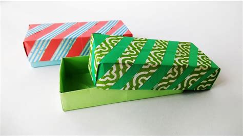 Easy Rectangular Origami gift box for Christmas / Birthday / Valentine's day