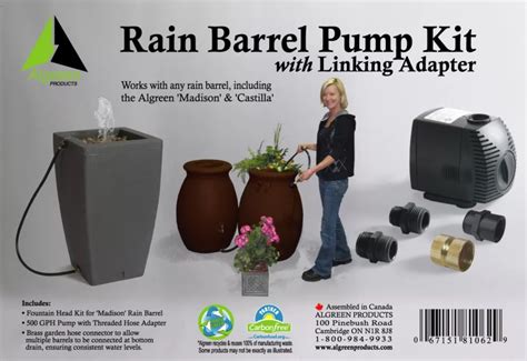 Algreen Products Rain Barrel Pump Kit | The Home Depot Canada