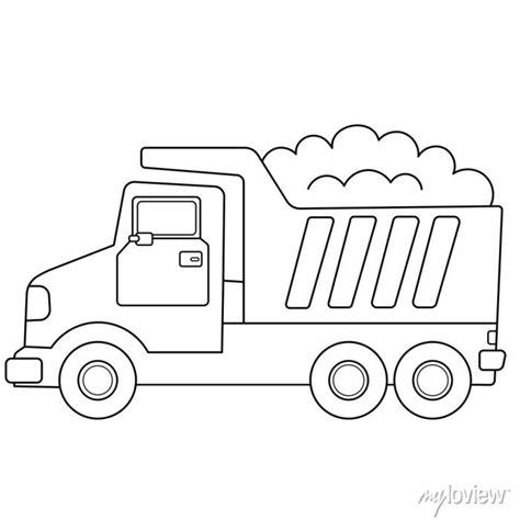 Dump Truck Cartoon Drawing | tunersread.com