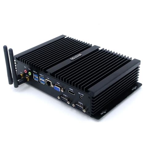 Intel Core i7 4500U Industrial Mini PC Windows 10 i5 4200U ITX Aluminum Rugged Fanless Computer ...