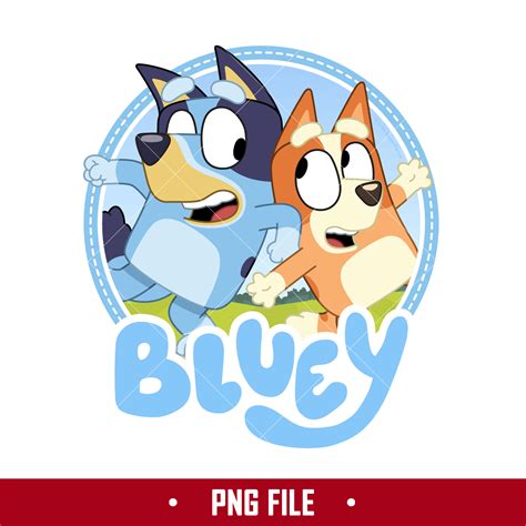 Bluey And Bingo Dog Png, Bluey Logo Png, Bluey Png, Cartoon | Inspire Uplift