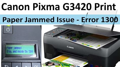 Canon Pixma G3420 Printer Paper Jammed Problem Solved