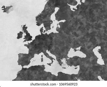 Europe Map Sketch Stock Illustration 1069560923 | Shutterstock