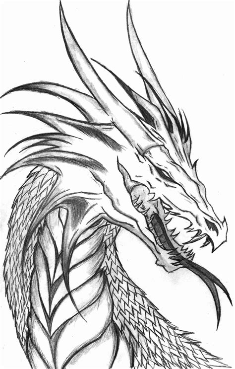 Evil Dragon Drawing Creative Art - Drawing Skill