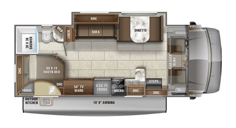 Class C Motorhome With Bunk Beds Floor Plans Dimensions | Viewfloor.co