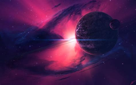 Nebula Pink Planets, HD Artist, 4k Wallpapers, Images, Backgrounds ...