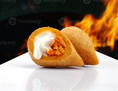 Coxinha of chicken, Brazilian snack 3114881 Stock Photo at Vecteezy