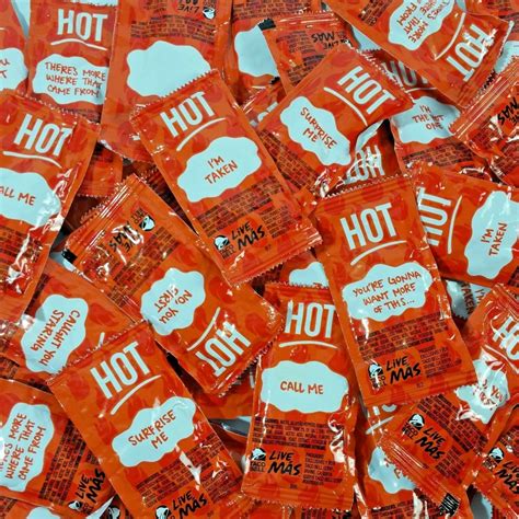 NEW Taco Bell 50 HOT Sauce Packets Assortment FRESH