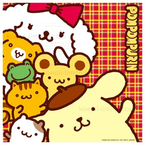 Japan Sanrio Handkerchief - Pompompurin / Friends | Kawaii Limited