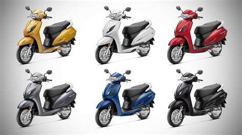 Honda Activa All Colours - Honda Activa 5G Colors: Dazzle Yellow, Spartan Red, Silver ...