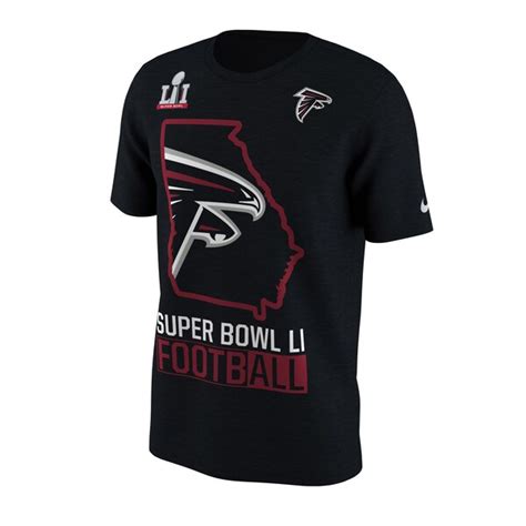 Men's Atlanta Falcons Nike Black Super Bowl LI Bound Local State T ...