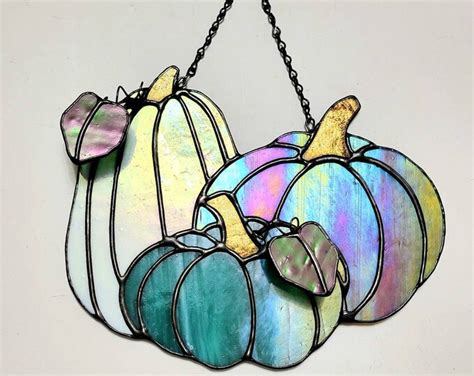 Stained Glass Pumpkin Patch - Etsy