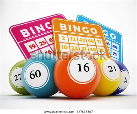 Bingo Balls Cards Generic Numbers 3d Stock Illustration 427638307 ...