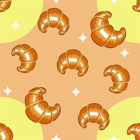 Croissant pattern background seamless 20433781 Vector Art at Vecteezy