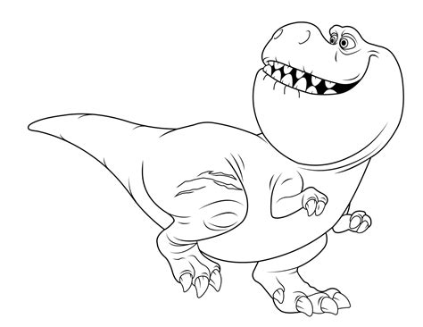 The good dinosaur coloring pages to download and print for free