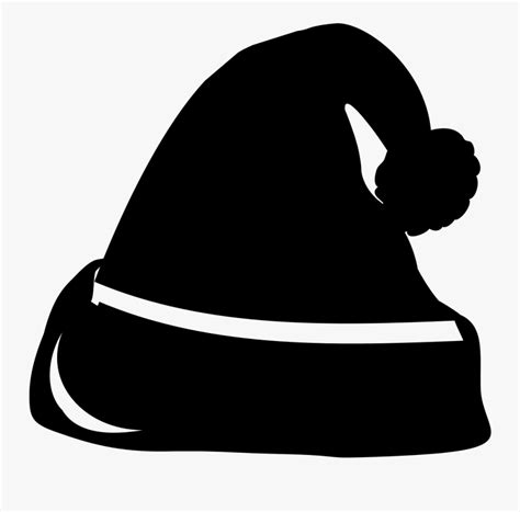 Santa Claus Hat - Icon Santa Hat Black Transparent , Free Transparent Clipart - ClipartKey