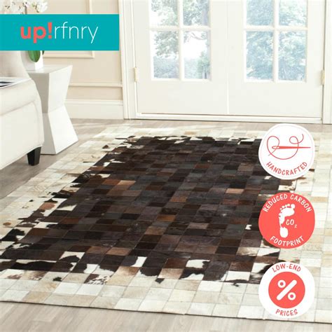 Cowhide Patchwork Rug | Upcycle Refinery