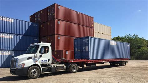 How a Shipping Container is Loaded & Unloaded - American Trailer Rentals