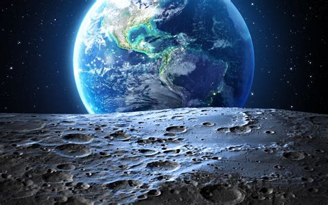 Earth From Moon Wallpapers - Wallpaper Cave