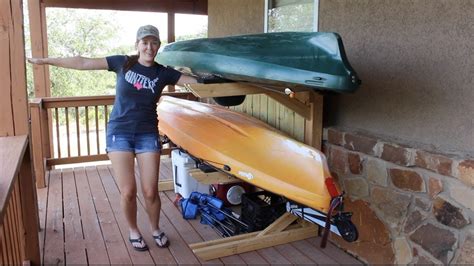 Pvc diy kayak rack ~ berekbek