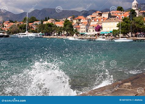 Old croatian town Cavtat stock photo. Image of port, medieval - 6010216