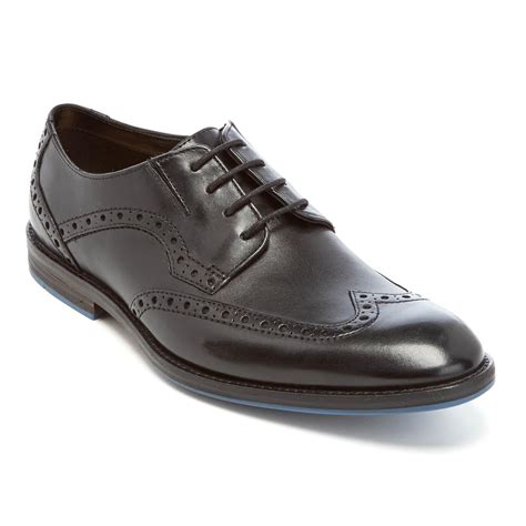 Clarks Prangley Limit Leather Brogues in Black for Men - Lyst