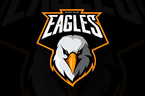 Eagle mascot sport logo design | Custom-Designed Illustrations ~ Creative Market