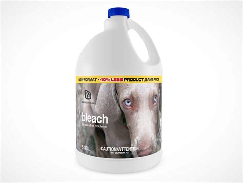 Free Large Bleach Bottle Mockup in PSD - DesignHooks