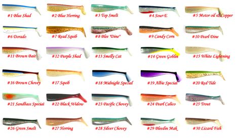 Pearl Swimbaits: COLORS