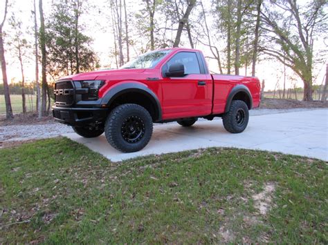 Pictures of black Supercrew with smooth fender flares, stock height ...