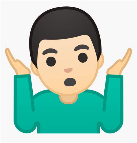 Shrug Emoji , Png Download - Don T Know Clip Art, Transparent Png - kindpng