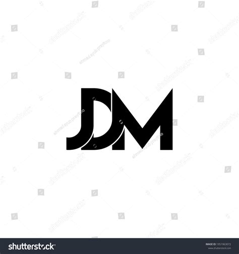 Jdm Letter Original Monogram Logo Design Stock Vector (Royalty Free) 1951963072 | Shutterstock