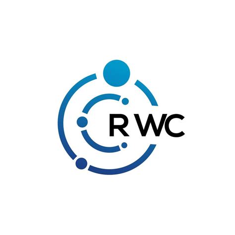 RWC letter technology logo design on white background. RWC creative initials letter IT logo ...