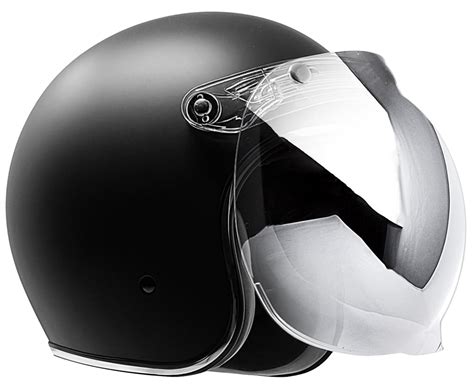 GDM RENEGADE Open Face Motorcycle Helmet 3/4 Vintage Matte Black – rideGDM