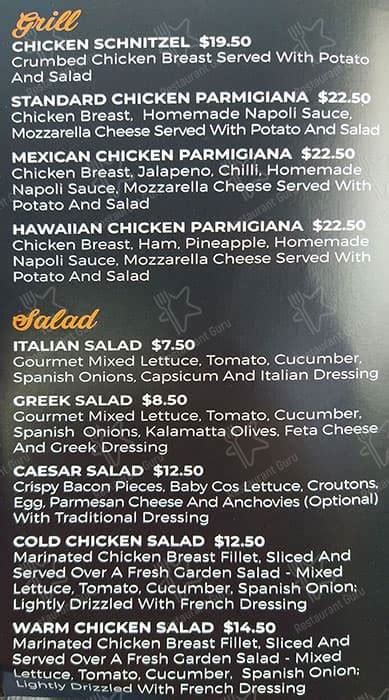 Menu at IL AMALFI PIZZA restaurant, Templestowe