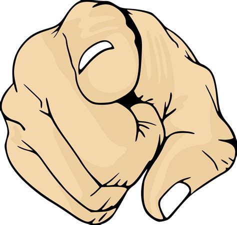 Clipart - Pointing Finger (#3)