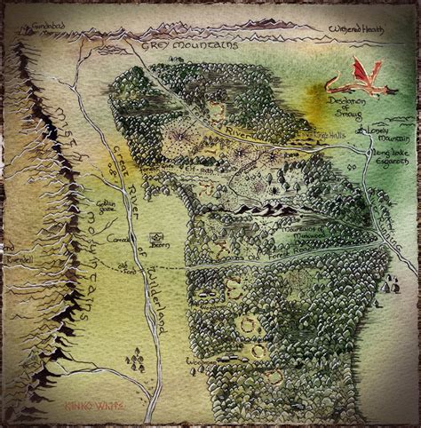 Mirkwood Map | Middle earth, Middle earth art, Tolkien map