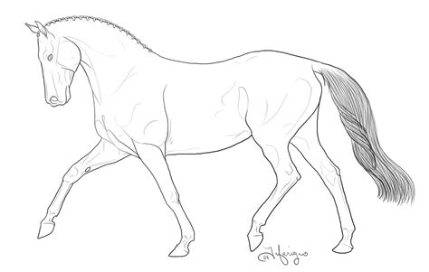 Show Jumping Horse Coloring Pages at GetDrawings | Free download