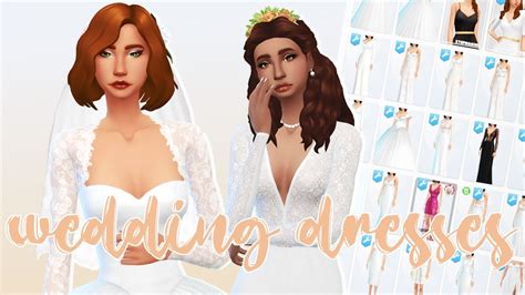 Sims 4 Wedding Dresses CC Showcase (40+ download links) - YouTube