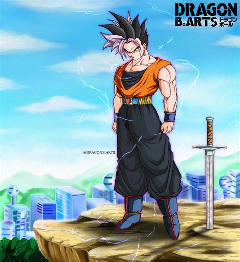 Goku And Gohan Potara Fusion