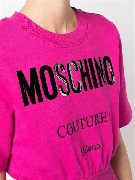 Moschino logo-print T-shirt Dress - Farfetch