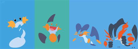 Mudkip Evolution Line by S--Art on DeviantArt