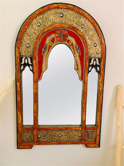 Moroccan Vintage Arch Mirror Wall Mirror Decor Handmade - Etsy