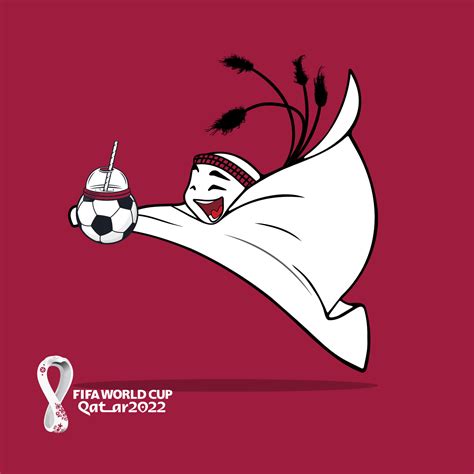 LAEEB MASCOT FIFA WORLD CUP QATAR 2022 11836256 Vector Art at Vecteezy