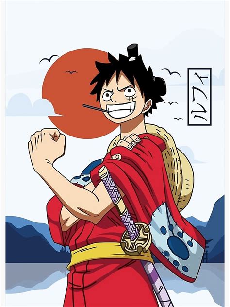 "One Piece Monkey D Luffy Wano" Poster for Sale by CherylBogan938 | Redbubble