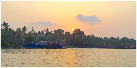 Sunset Cruise On Scenic Ashtamudi Lake Kollam, Kerala