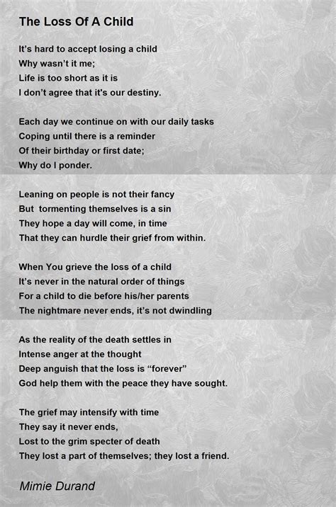 Child Loss Poems - Infoupdate.org